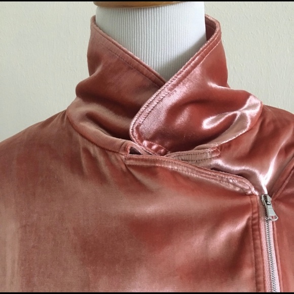 Fleur du Mal Flamingo Velvet Rider Jacket - Picture 3 of 7